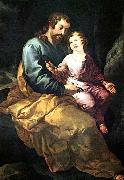 HERRERA, Francisco de, the Elder St Joseph and the Christ Child Sweden oil painting reproduction